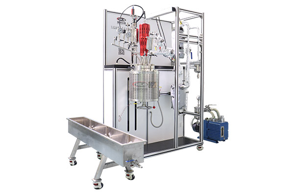 5L熔融聚合反應釜合成裝置左視